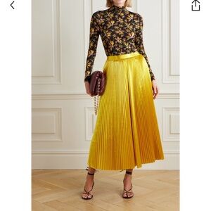 Ulla Johnson Rami midi pleated skirt
